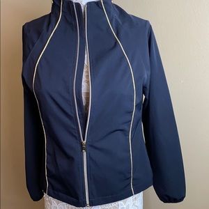 EP Pro Tour Tech golf jacket. S/P Navy Blue